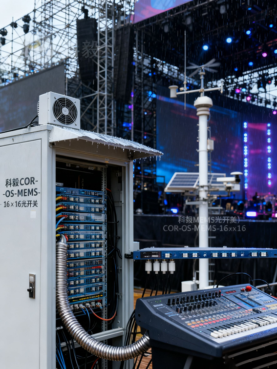 科毅光開關(guān)在戶外音樂節(jié)的防護(hù)部署實例